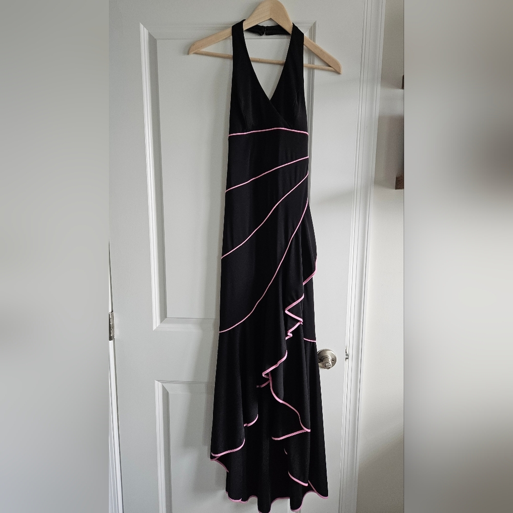 Blondie Nites Black and Pink Formal Dress